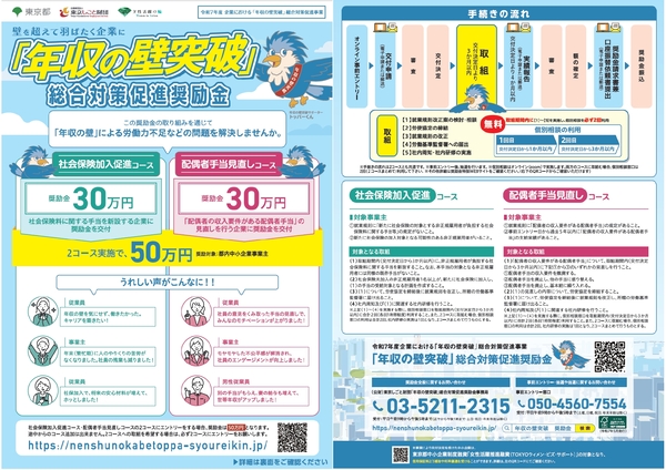「年収の壁突破」リーフレット